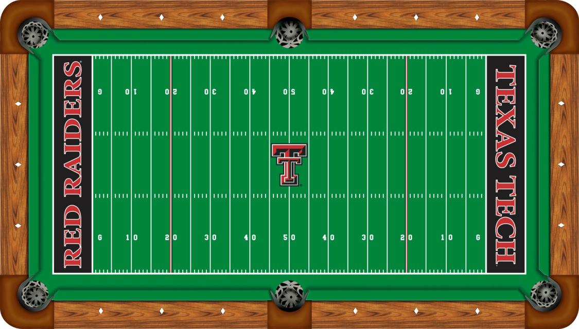 Texas Tech Billiard Table Cloth